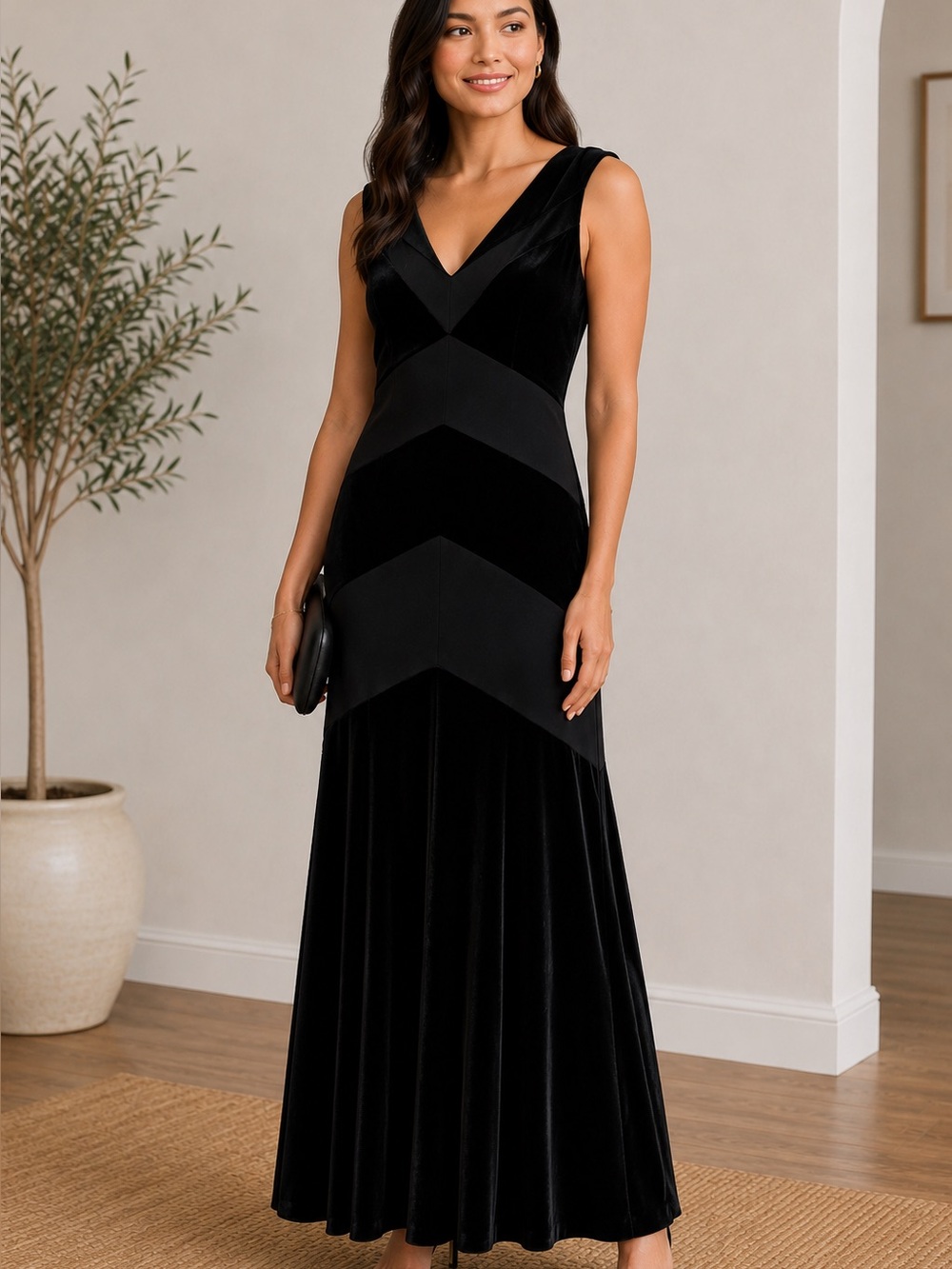 NWT Lauren Ralph Lauren formal velvet gown size 6